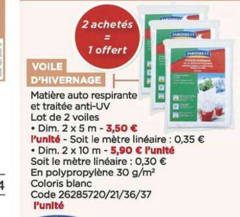 voile d'hivernage jardibest