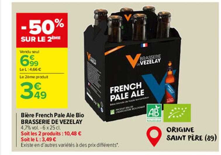 bière french pale ale bio brasserie de vezelay