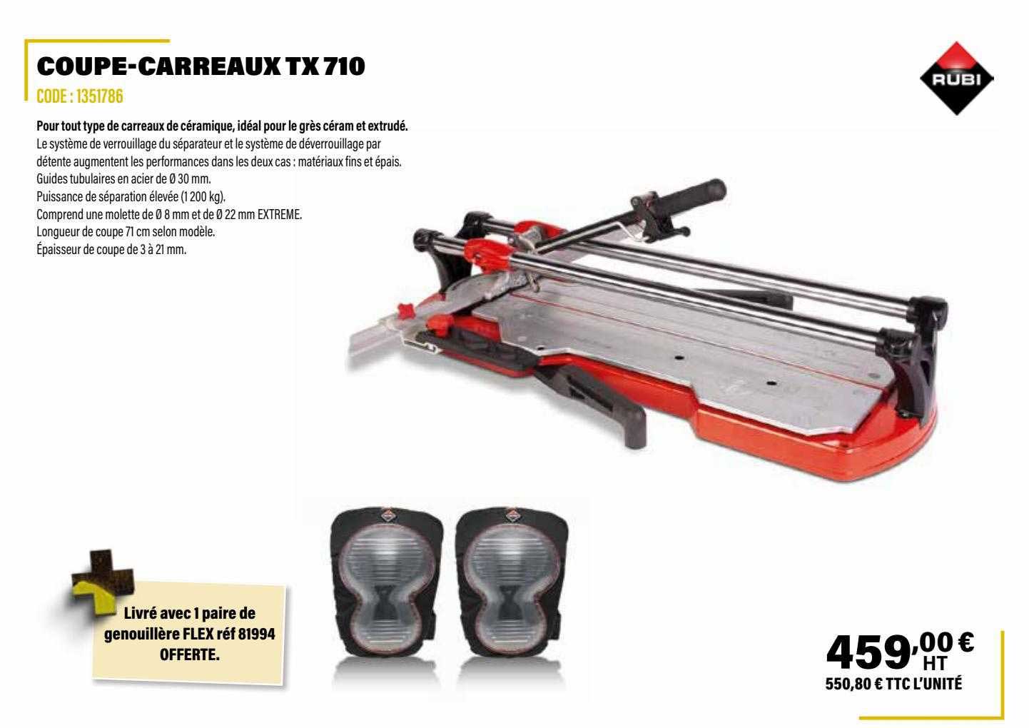 coupe-carreaux tx 710 rubi