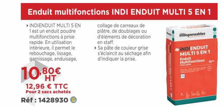 enduit multifonctions indi enduit multi 5 en 1