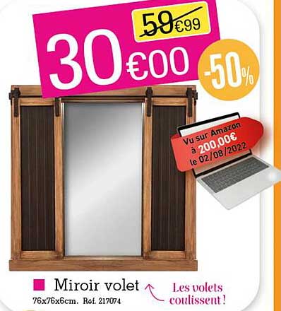 Miroir Volet