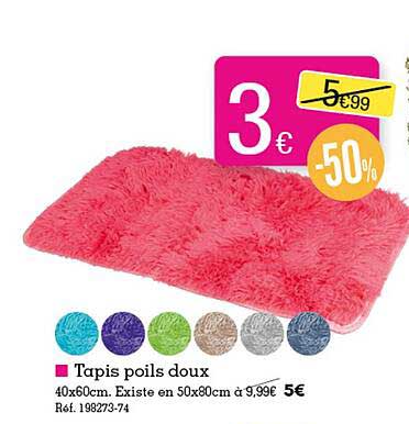 tapis poils doux