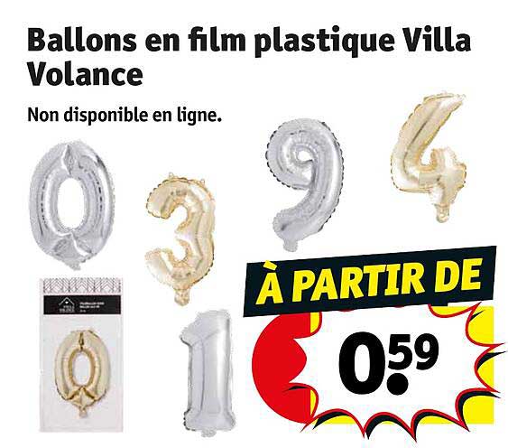 ballons en film plastique villa volance