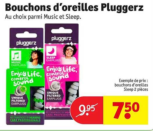 bouchons d'oreilles pluggerz
