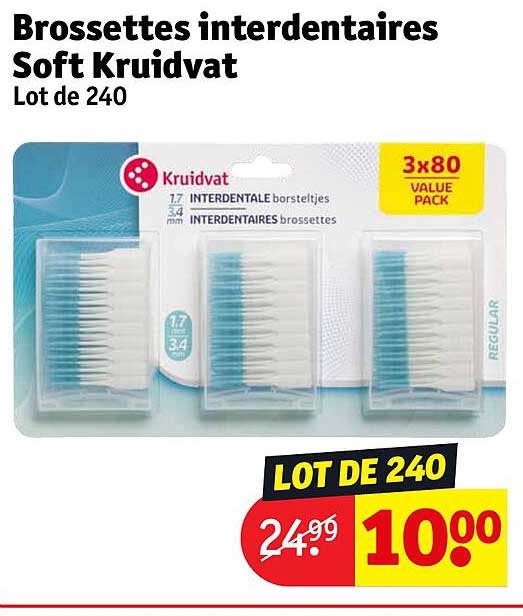 brossettes interdentaires soft kruidvat