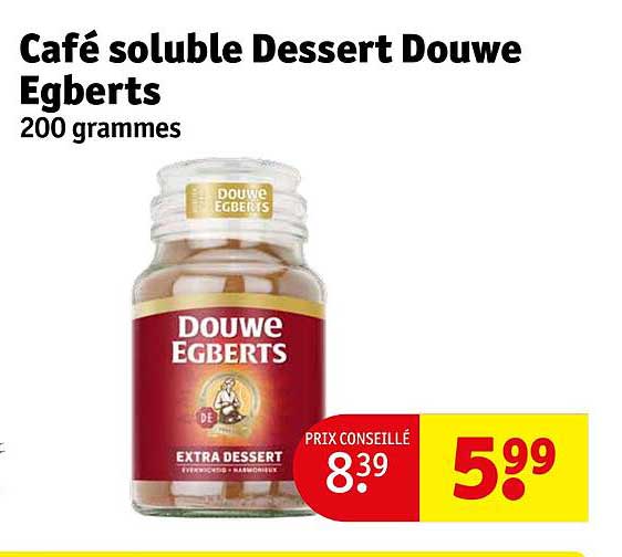 café soluble dessert douwe egberts