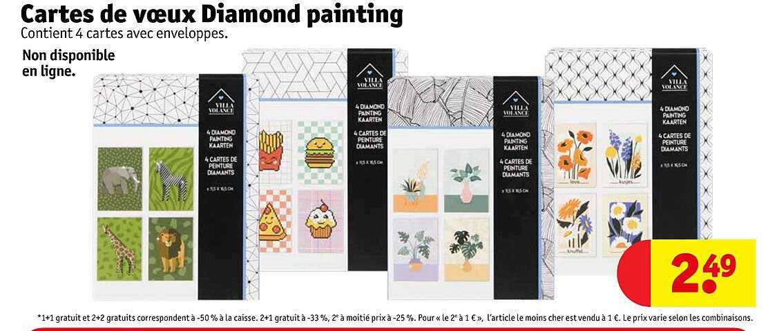 cartes de voeux diamond painting