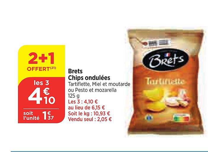 chips ondulées brets