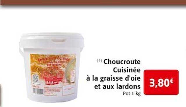 Choucroute Cuisinée à La Graisse D'oie Et Aux Lardons