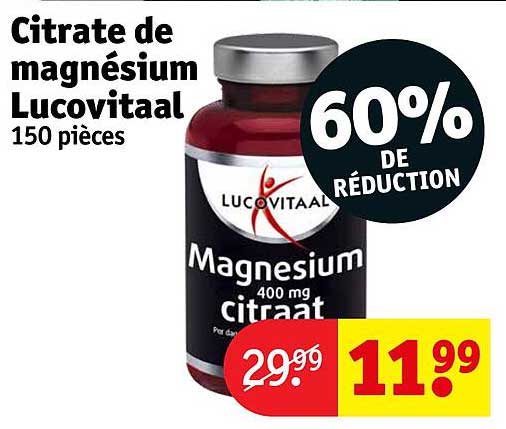 citrate de magnésium lucovitaal