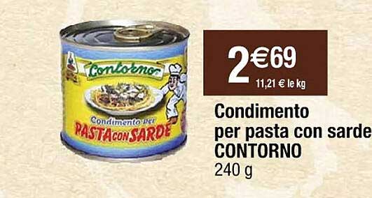 condimento per pasta con sarde contorno