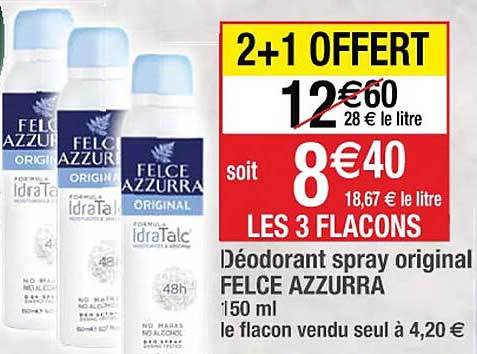 déodorant spray original felce azzurra