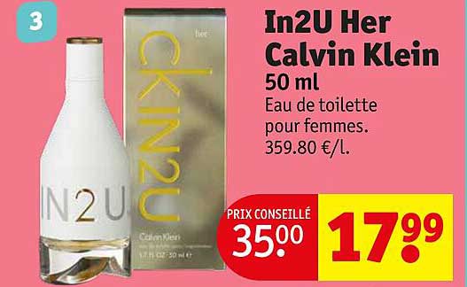eau de toilette pour femmes in2U her calvin klein