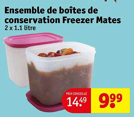 ensemble de boîtes de conservation freezer mates
