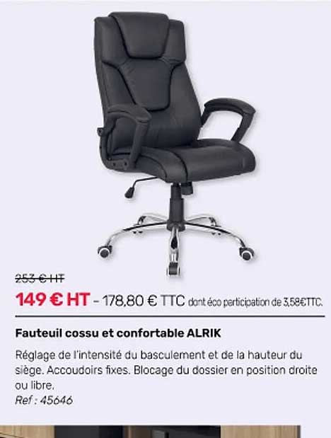 fauteuil cossu et confortable alrik