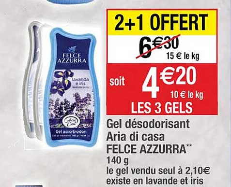 gel désodorisant aria di casa felce azzurra