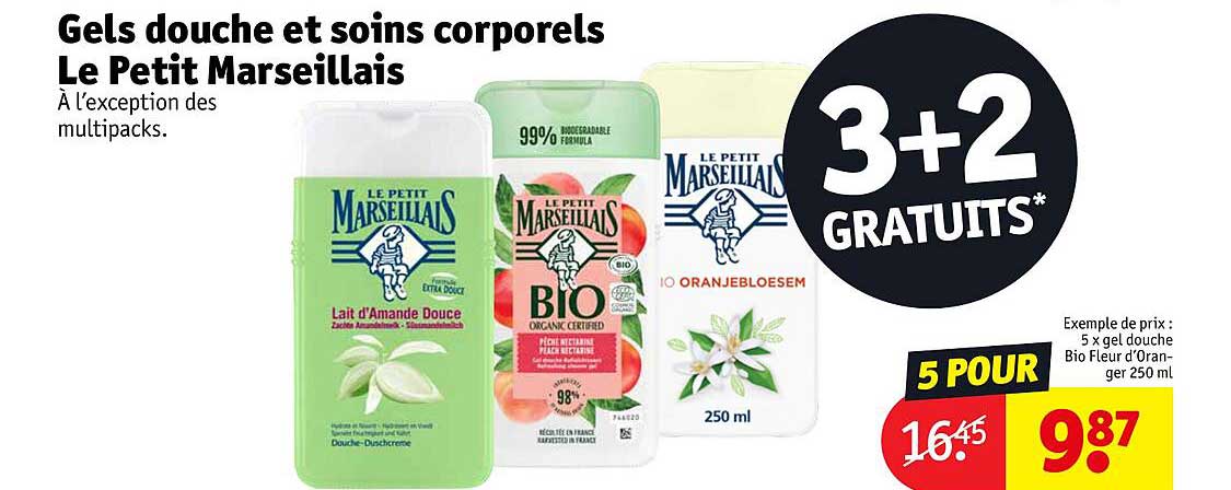 gels douche et soins corporels le petit marseillais