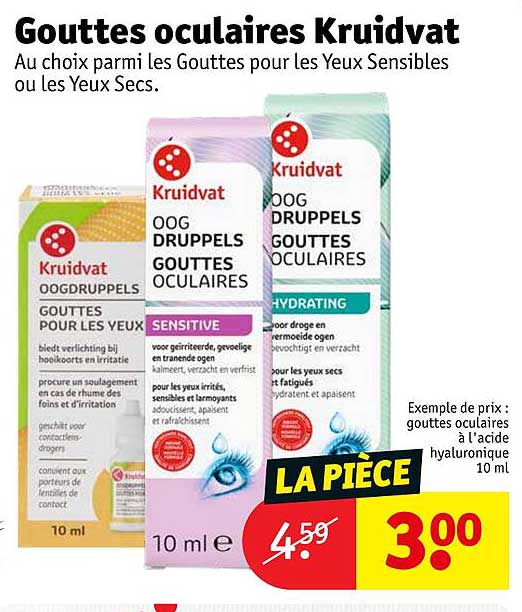 gouttes oculaires kruidvat
