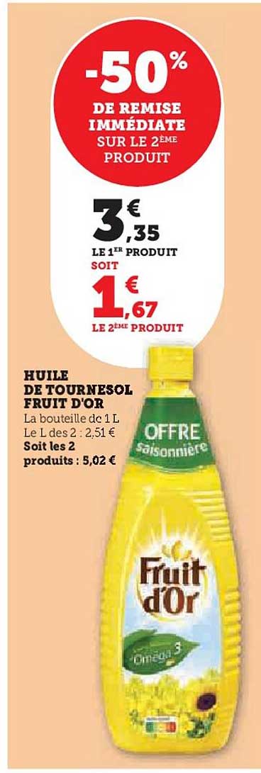 Huile De Tournesol Fruit D'or