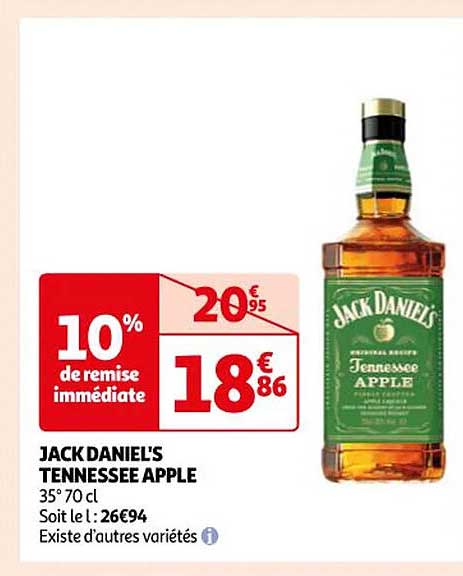 jack daniel's tennessee apple