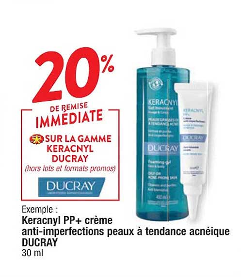 keracnyl pp+ crème anti-imperfections peaux à tendance acnéique ducray