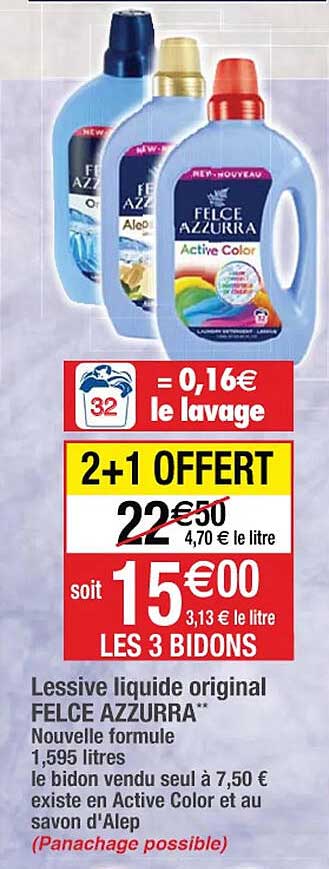lessive liquide original felce azzurra