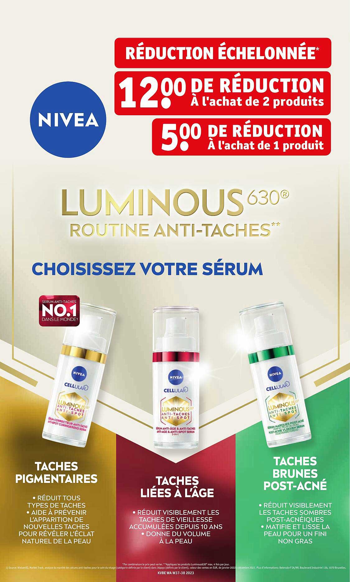 nivea luminous 630° routine anti-taches
