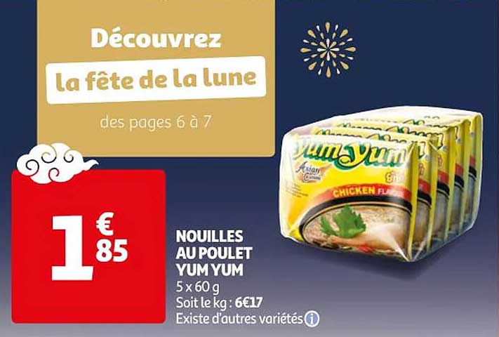 nouilles au poulet yum yum