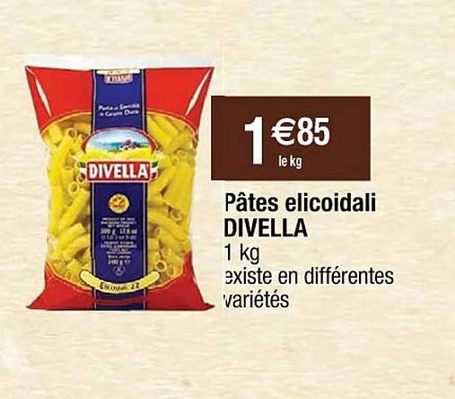 pâtes elicoidali divella