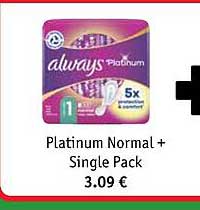 platinum normal + single pack