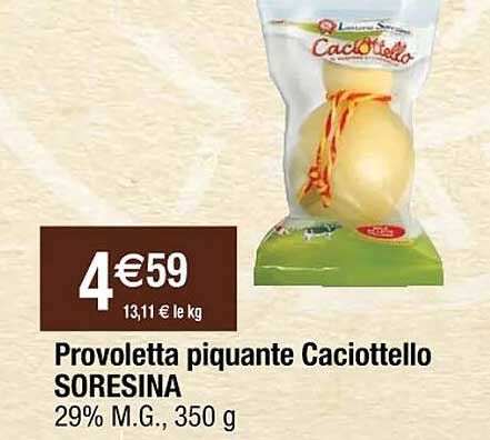 provoletta piquante caciottello soresina