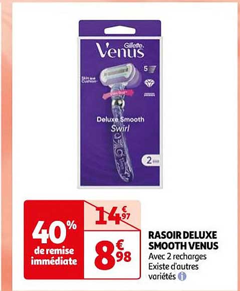 rasoir deluxe smooth venus