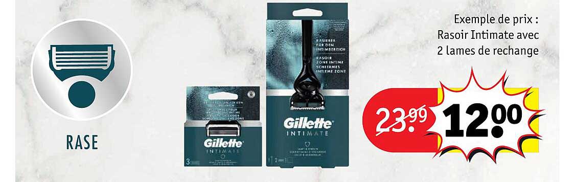 Rasoir Intimate Avec 2 Lames De Rechange