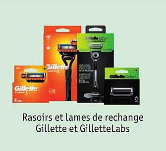 rasoirs et lames de rechange gillette et gillette labs