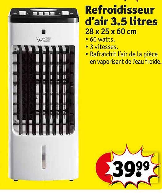 refroidisseur d'air 3.5 litres