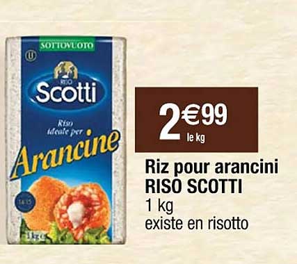 riz pour arancini riso scotti