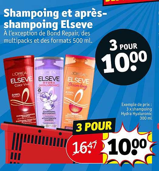 shampoing et après-shampoing elsève