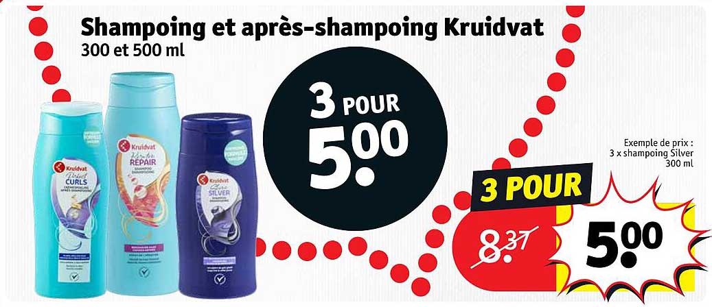 shampoing et après-shampoing kruidvat