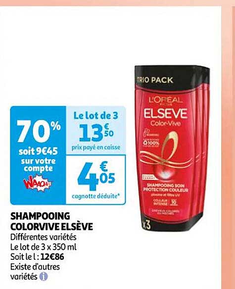 shampooing colorvive elsève