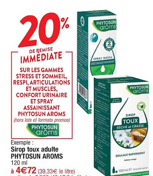 sirop toux adulte phytosun aroms