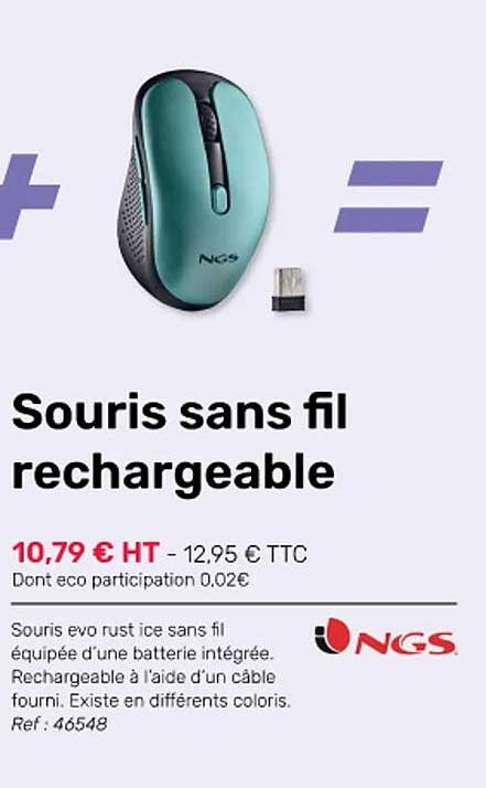 Souris Sans Fil Rechargeable