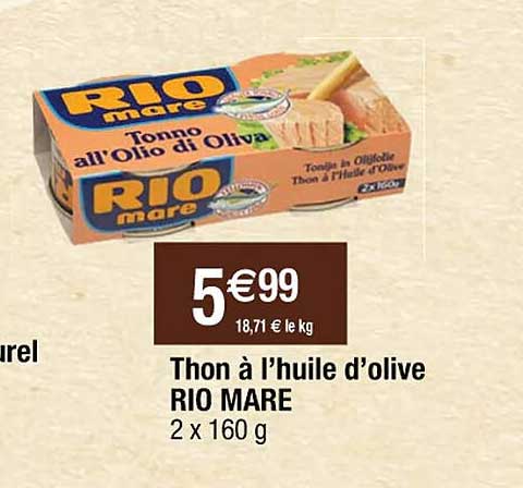 Thon à L'huile D'olive Rio Mare