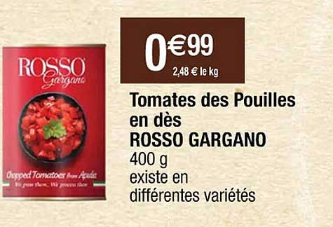 Tomates Des Pouilles En Dès Rosso Gargano