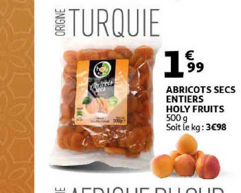 abricots secs entiers holy fruits