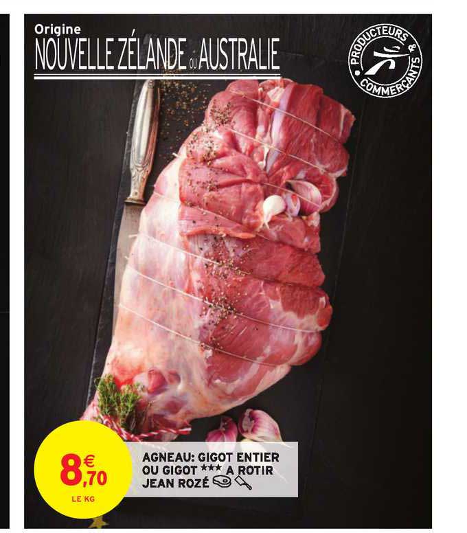 agneau gigot entier ou gigot à rôtir jean rozé