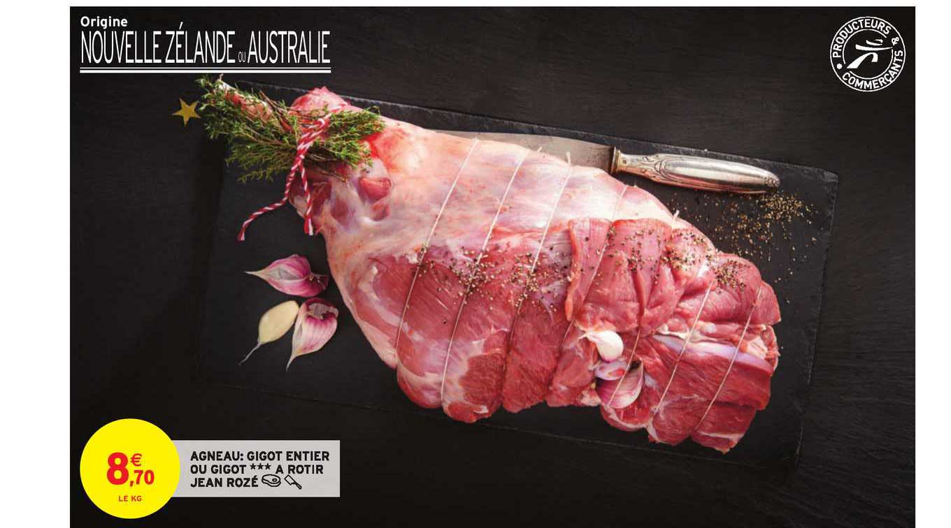 agneau gigot entier ou gigot à rôtir jean rozé