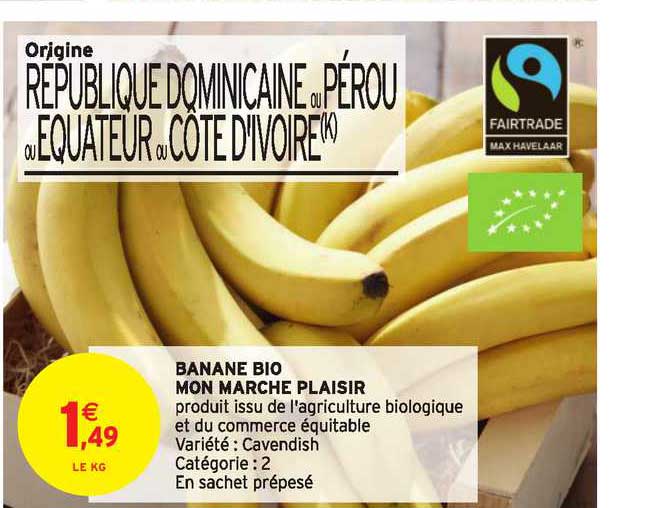 banane bio mon marché plasir