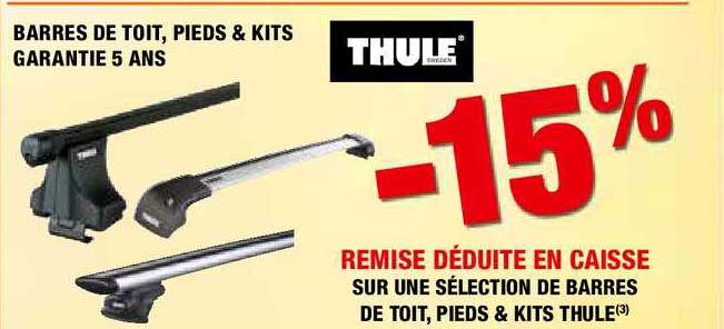 barres de toit pieds & kits garantie 5 ans