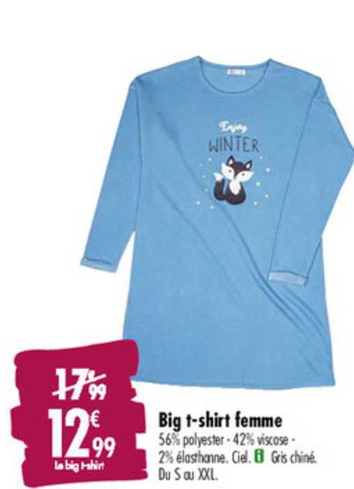 big t shirt femme