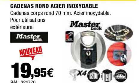 cadenas rond acier inoxydable